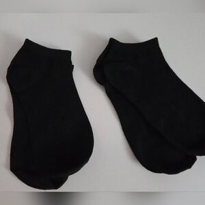 2pc Black Ankle Socks